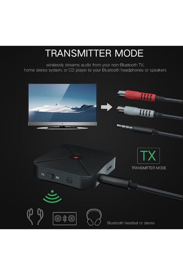 BLUETOOTH 2 IN 1 5.0 Alıcı ve Verici Bluetooth Kablosuz Adaptör RECEİVER-TRANSMİTTER - 4