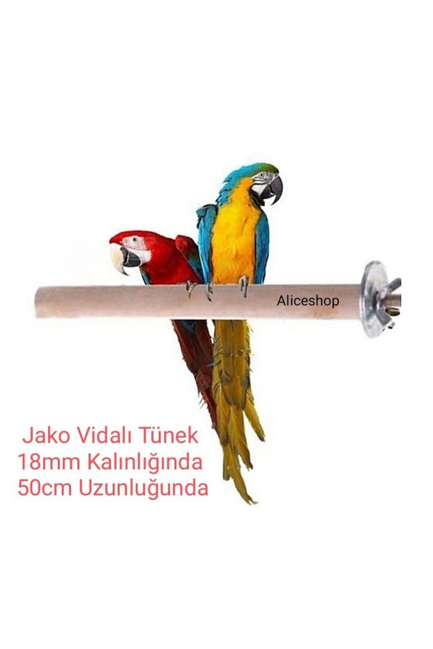 Natural Wooden Perch with Screws, Suitable for Birds of 18Mm×50Cm Size and Larger