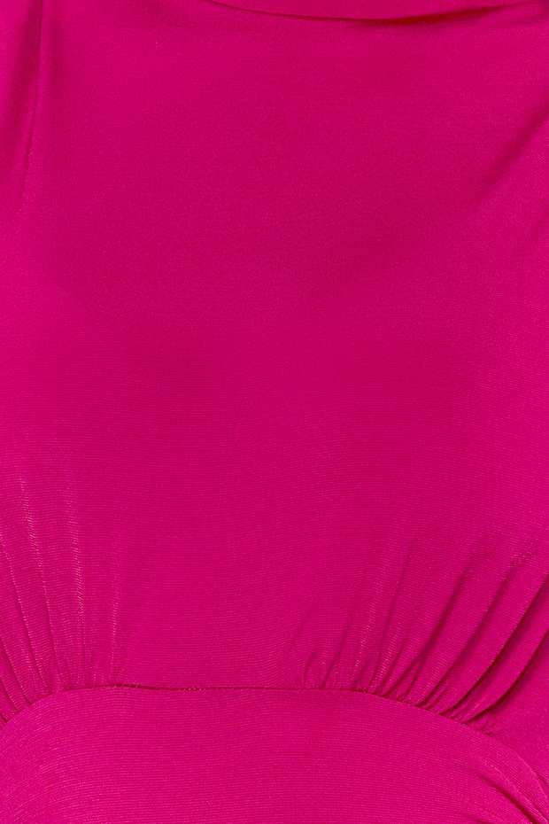 Fuchsia Draped Snap Fastener Knitted Body Tpraw23Bd00048 - 8