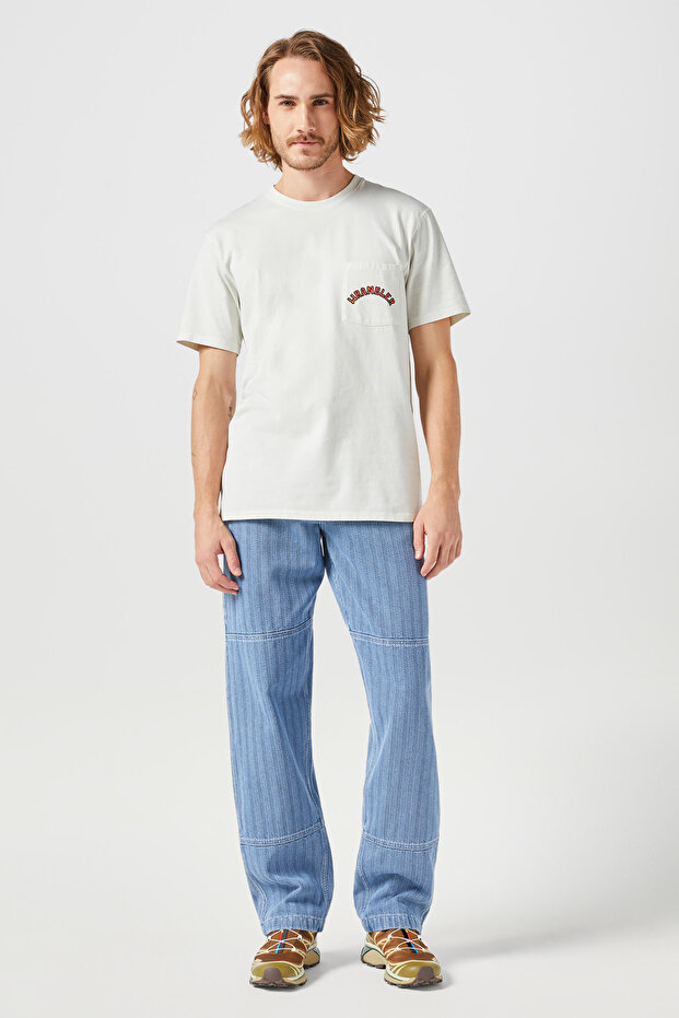 Vintage Graphic Patterned Tee - White - 2