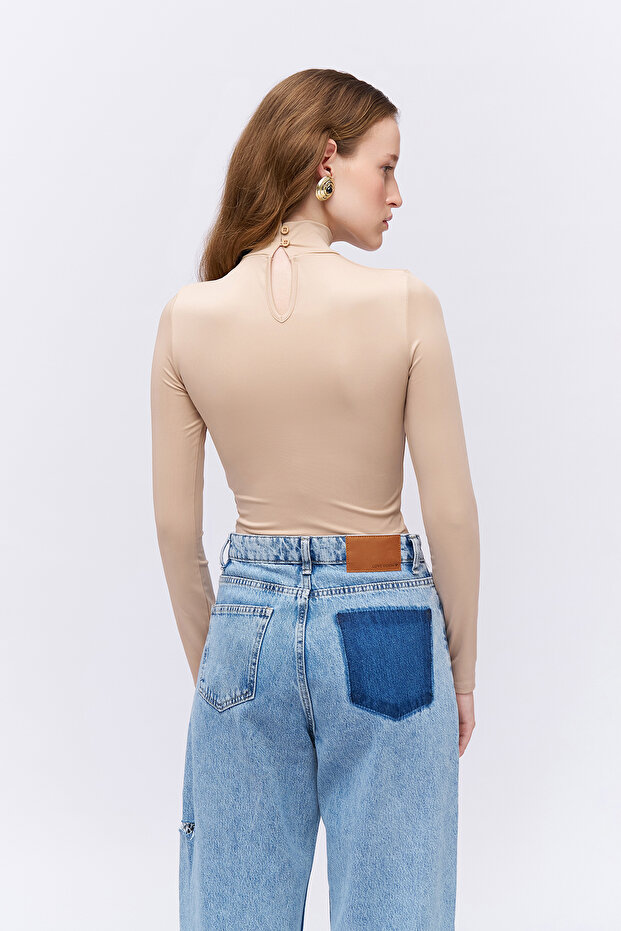 Balıkçı Yaka Basic Body Taş - 5