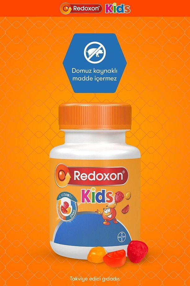 Kids 60 Çiğnenebilir Gummy I Çocuklar Için C Vitamini, D Vitamini Ve Çinko Içeren Takviye - 5