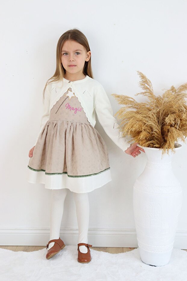Girl's Dress with Bolero