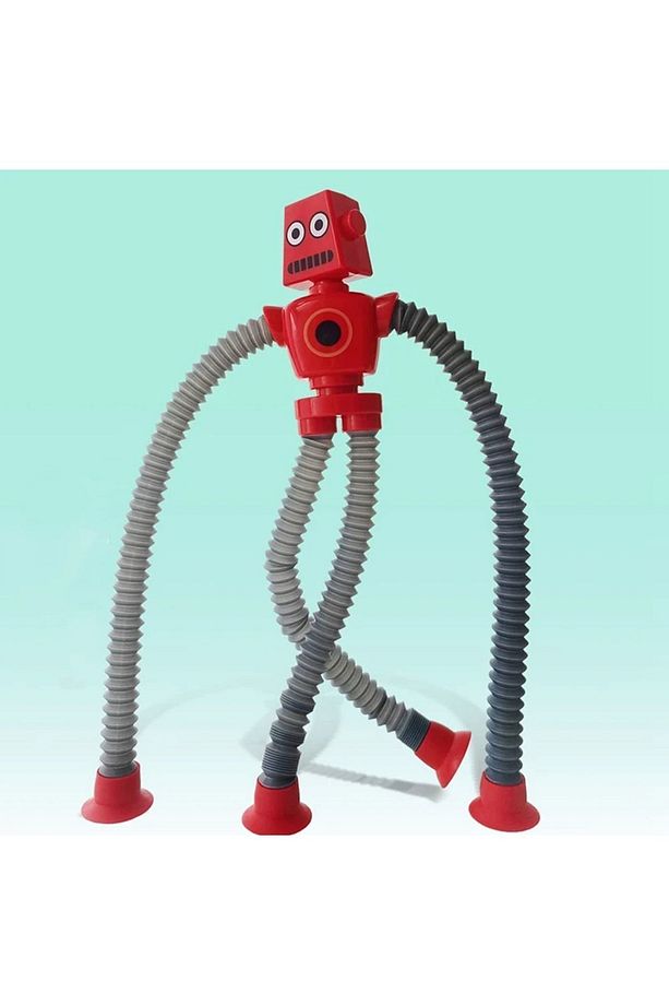 4 ADET Vantuzlu Zürafa Eğitici Uzayan Boru Zürafa Teleskopik Yapışkanlı 4 Adet Yeni Model Robot - 4