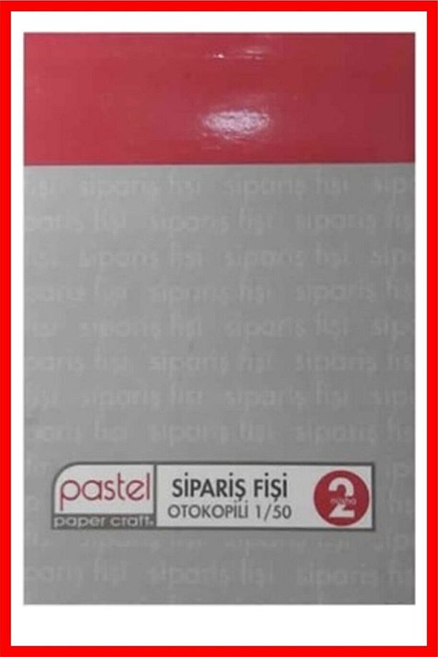 Sipariş Fişi 14x20 Cm Boyutunda 2/50 Otokopili 1 Asıl 1 Suret 2 Nüsha 12'li Paket (1 Dz.) 12 Adet - 7