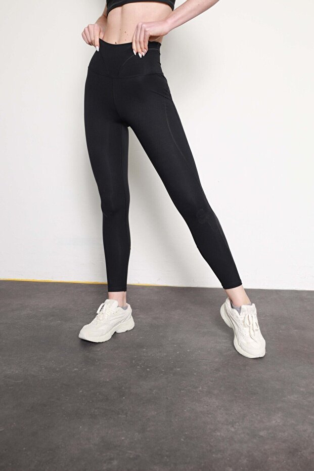 Siyah Tayt Hyper Poliamid - 9