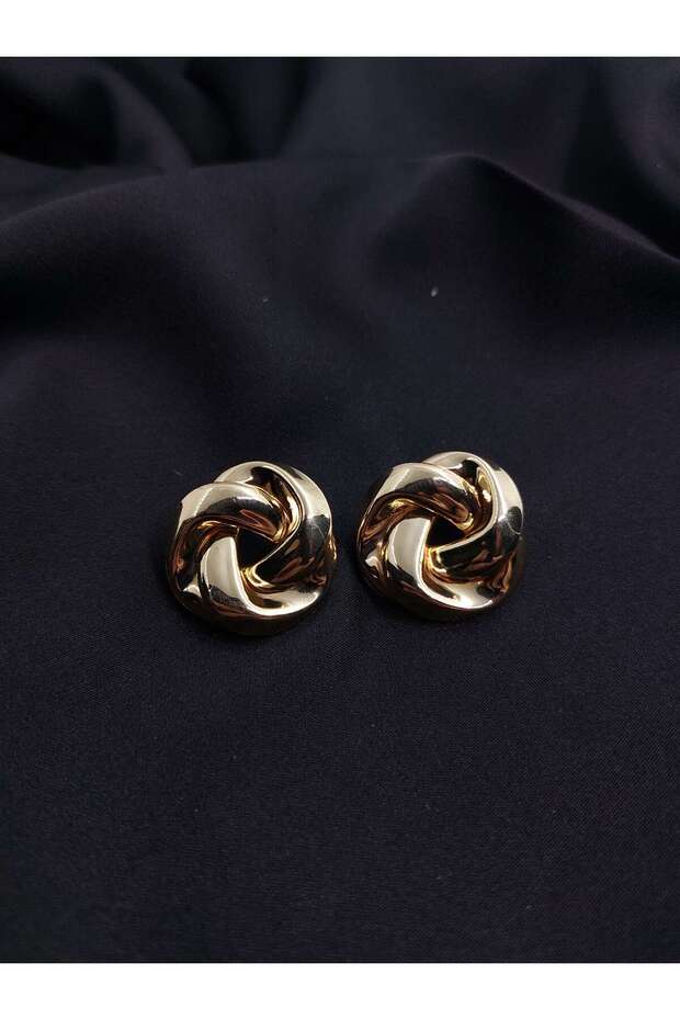 Büyük Gül Altın R. Küpe - 2