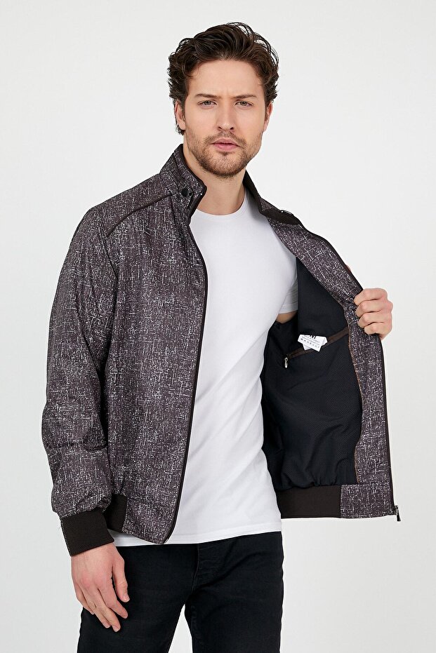 Ağaç Desenli Yazlık Mont - 2