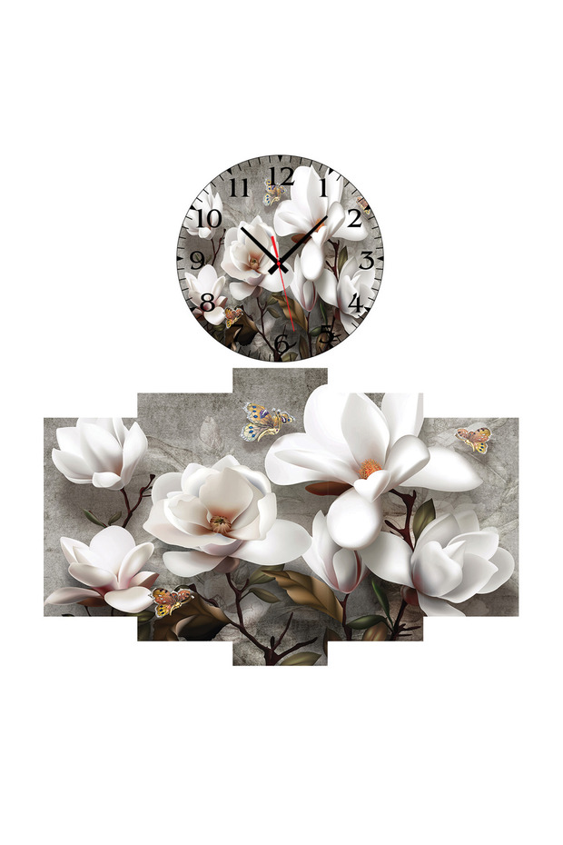 Duvar Mdf Tablo  5 Parça Set Ve saatli - 3