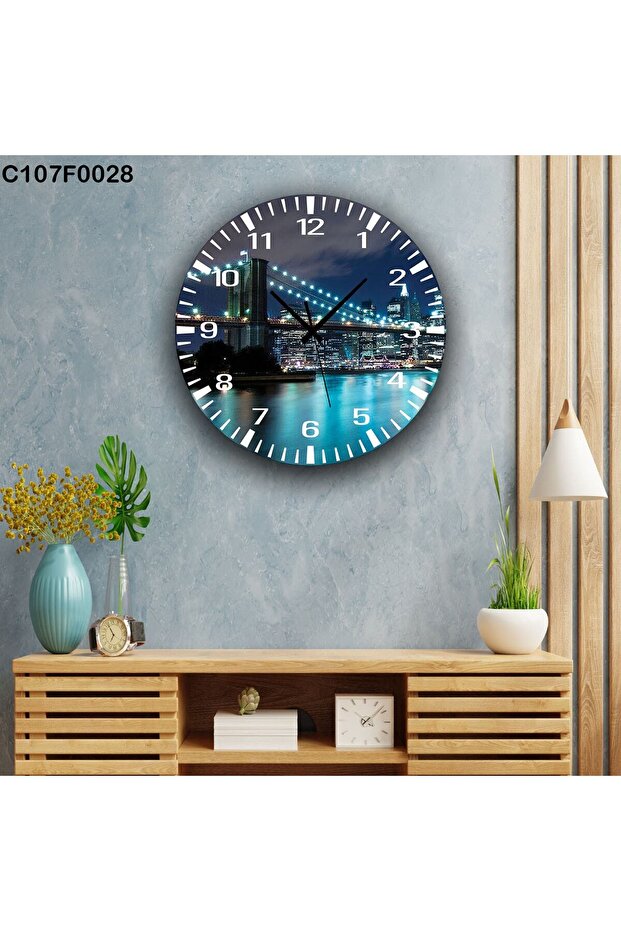 Duvar Saati Mdf (ahşap) 50 Cm Duvar Saatiçapı - 1