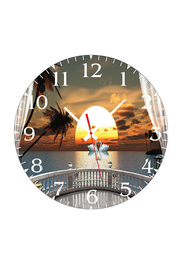 Duvar Mdf Tablo  5 Parça Set Ve saatli - 4