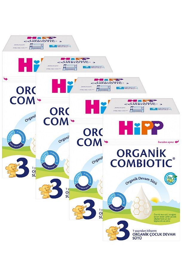 3 Combiotic Organik Devam Sütü 600 gr X 4 Adet - 1