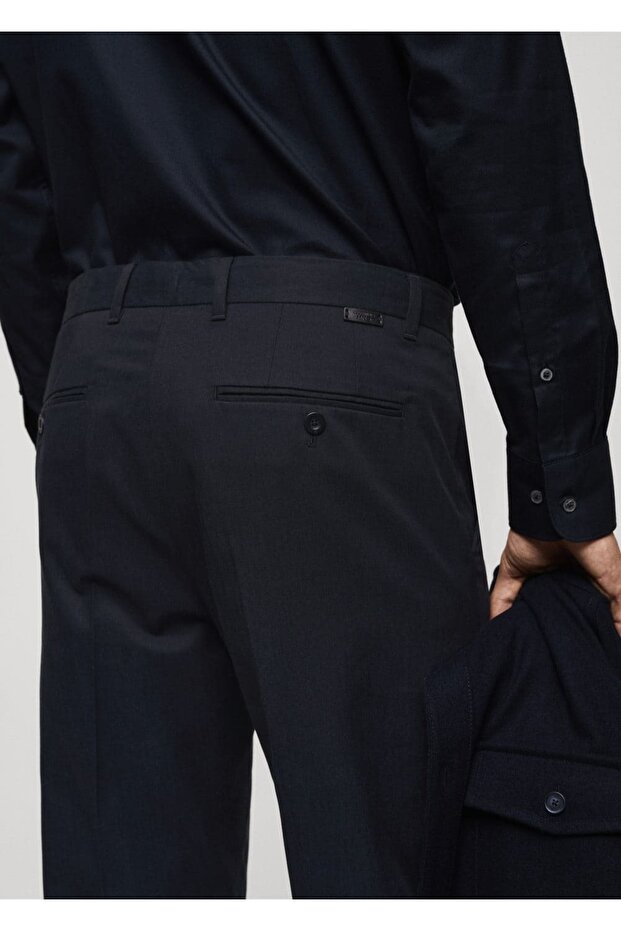 Regular kesim pamuklu pantolon - 6