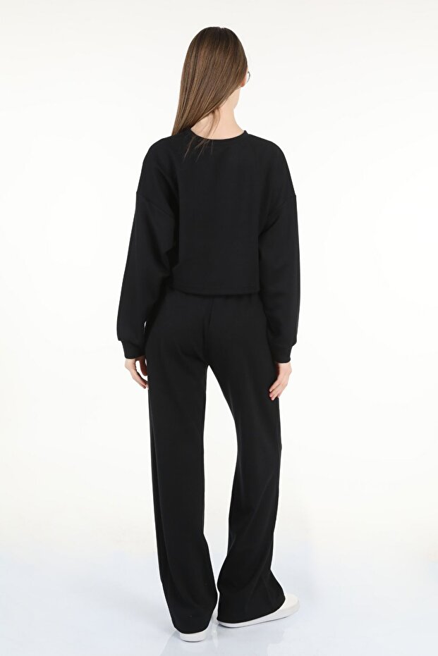 مجموعة أساسية مزدوجة من القماش الأسود - 4