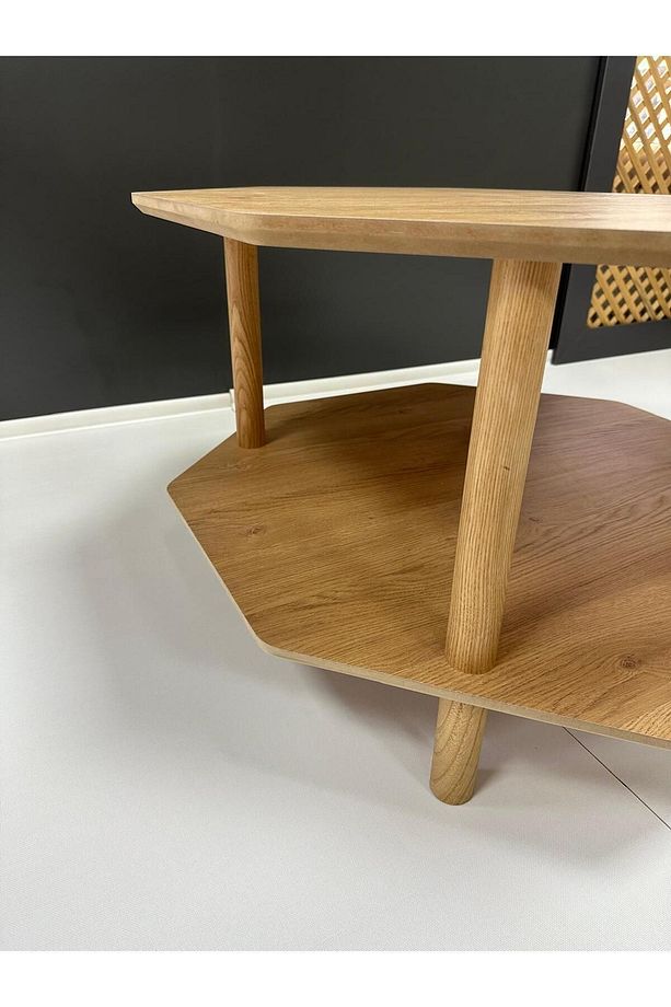 Sekizgen Sehpa: Bohem Orta Sehpa Ile Evinize Modern Dokunuş 80cm Çap - 6
