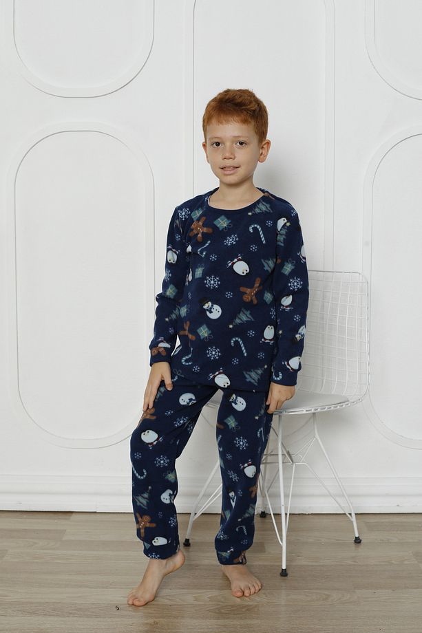 Kışlık Çocuk Polar Pijama Takım - 3