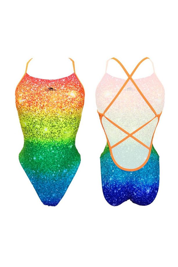 KADIN MAYO SWIMSUIT PATTERN 'SIRENE' SYNCHRO - 1