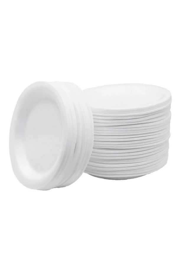 Tusemix 17 Cm Yuvarlak 100lü Köpük Tabak Yuvarlak 17 Cm Mod 33 A 100 Adet 33A - 2