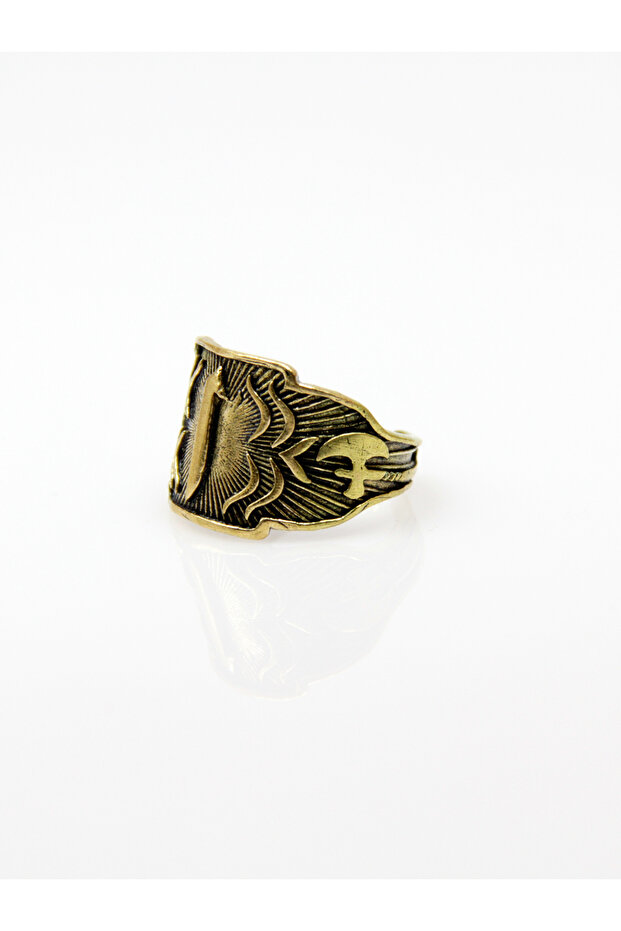 Elif Model Antique Men's Adjustable Ring - 2