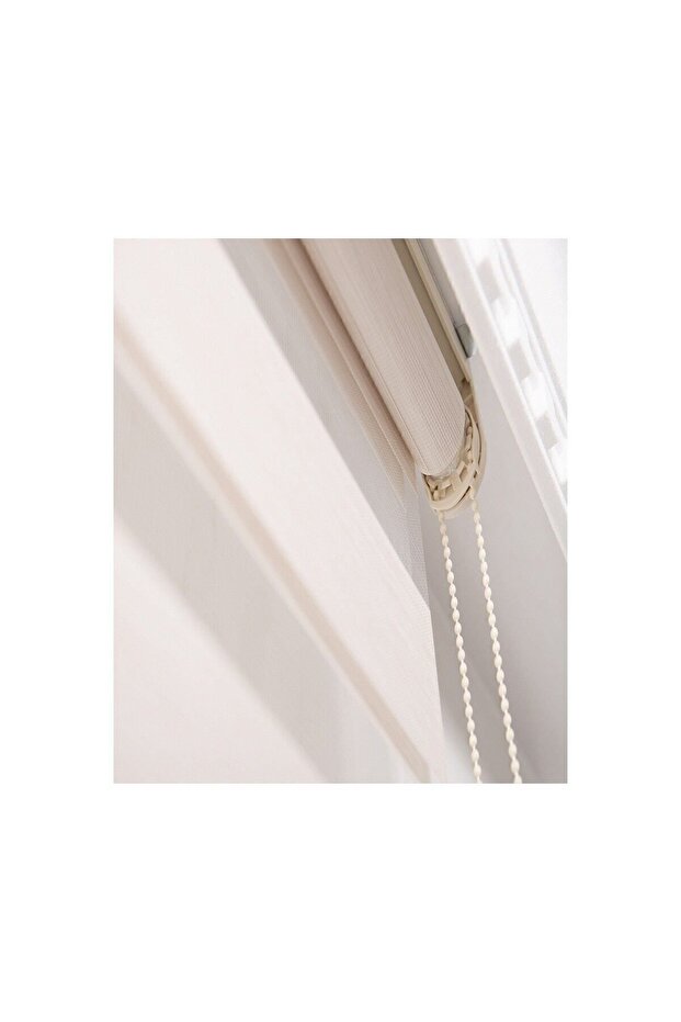 Ithal Bambu Krem Alüminyum Kasa Zebra Perde Eteksiz - 3