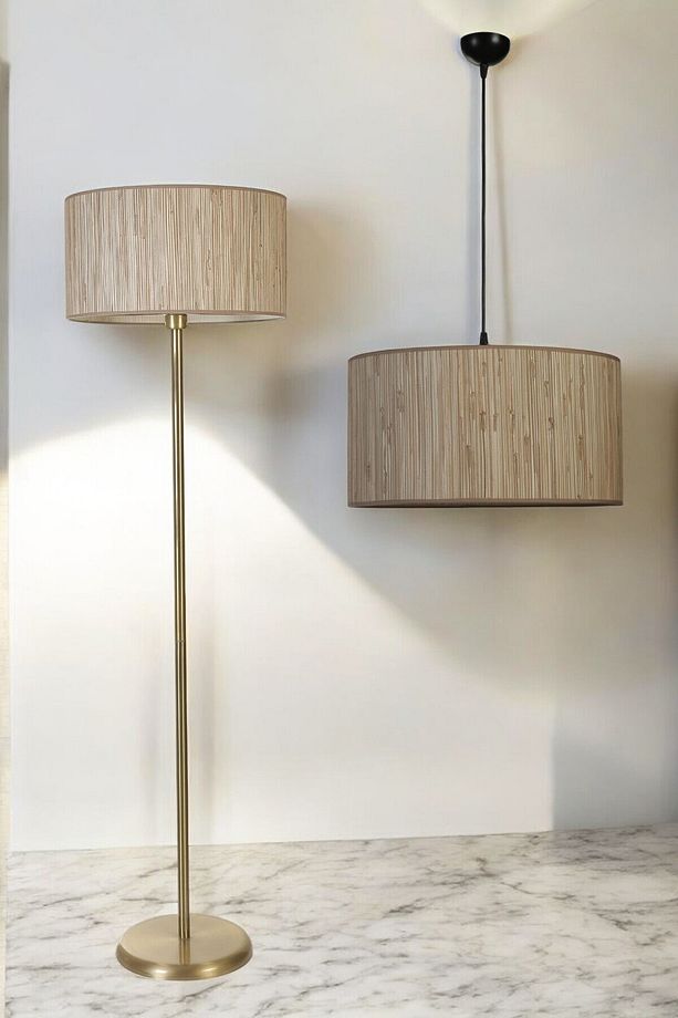 BAMBU 09 AVİZE LAMBADER 2 Lİ SET - 1