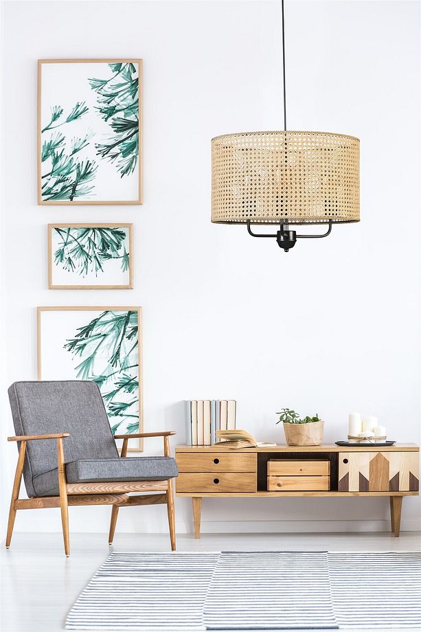 BERMUDA 3 LÜ RATTAN AVİZE - 1