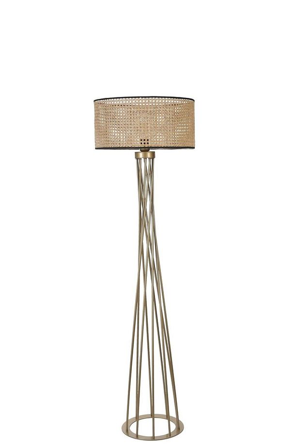 HAVİN ESKİTME LAMBADER SİLİNDİR RATTAN ABAJURLU - 1