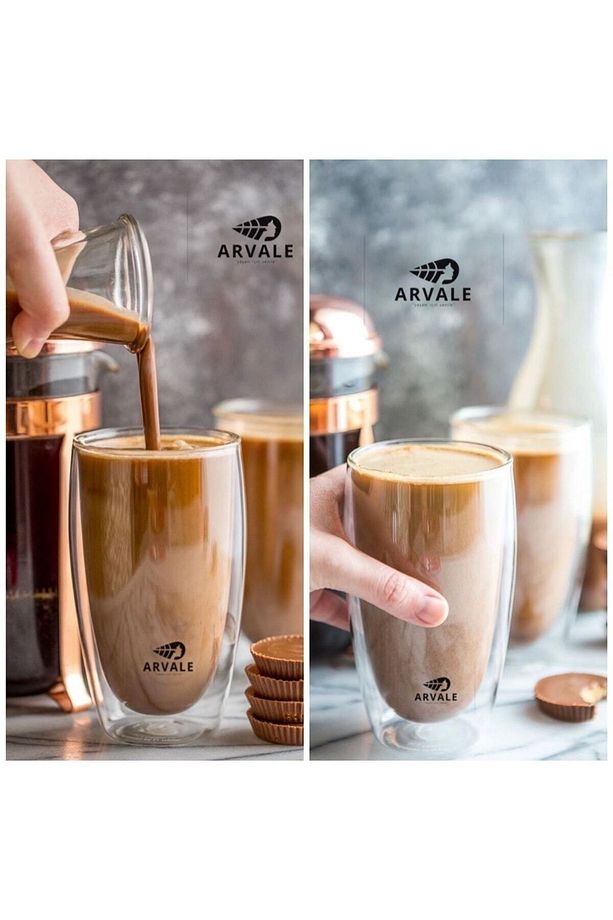 Roma 2 Adet Çift Camlı Çift Cidarlı Bardak 500 ml | 2 Adet - 4