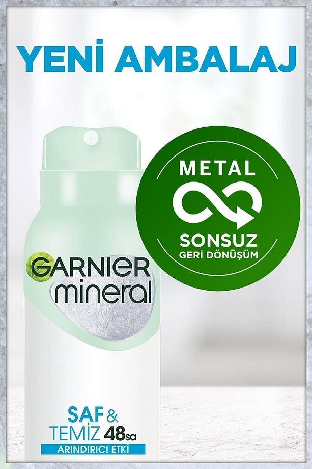 Mineral Saf Ve Temiz Kadın Sprey Deodorant 150 ml - 4