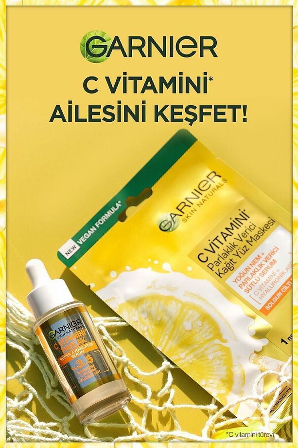 C Vitamini Parlaklık Verici Kağıt Yüz Maskesi 3'lü Set (5% Gliserin, Niacinamide) - 6