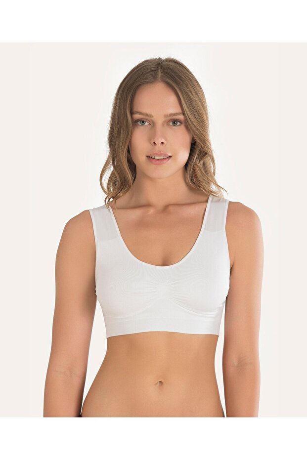 Nbb Seamless Seamless Wire Free Cup Reinforced Sports Bra/Bustier/Bra-2411