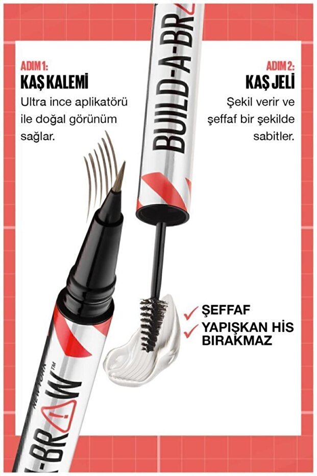 Build a Brow 2in1 Kaş Kalemi ve Jeli Ash Brown - 4