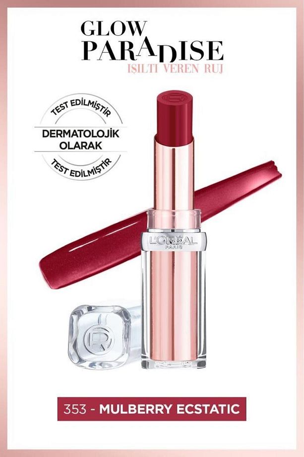 False Lash Telescopic Fiber Maskara & Glow Paradise Balm-in-lipstick 353 Mulberry Ecstatic - 3