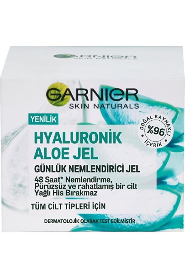 Hyaluronik Asit ve Aloe Vera İçeren Günlük Nemlendirici Jel - Tüm Cilt Tipleri İçin - 1