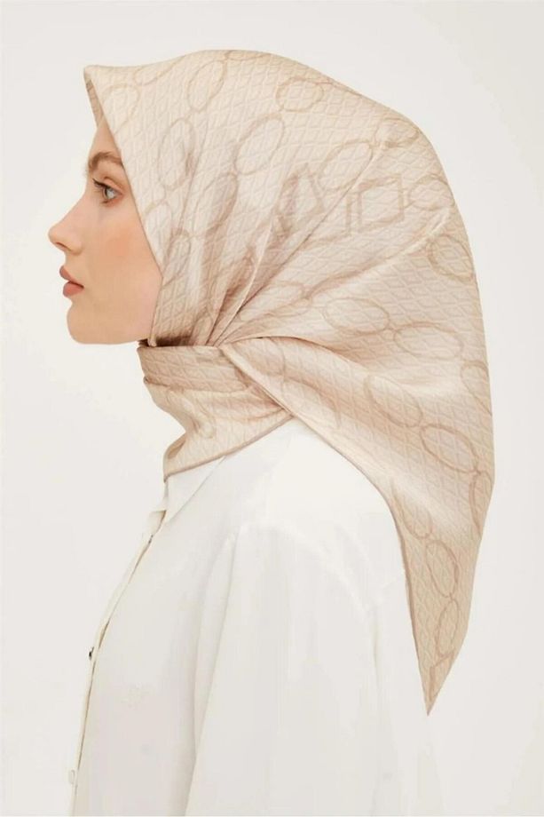 Nostalji Serisi Twill İpek Eşarp 8925D-52 - 3