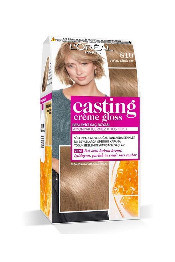L'oréal Paris Casting Crème Gloss Saç Boyası - 810 Parlak Küllü Sarı - 2