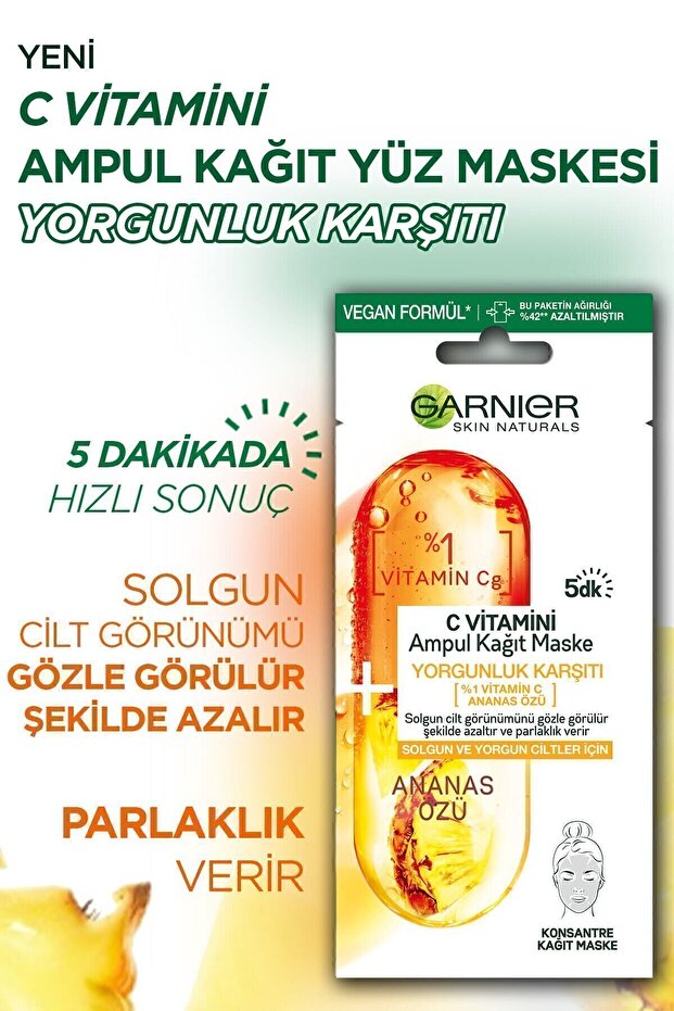Ampul Kağıt Yüz Maskeleri 3'lü - 4