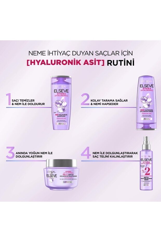 Hydra Hyaluronic 72 Saat Nem Ile Dolgunlaştıran Maske 300ml - 5