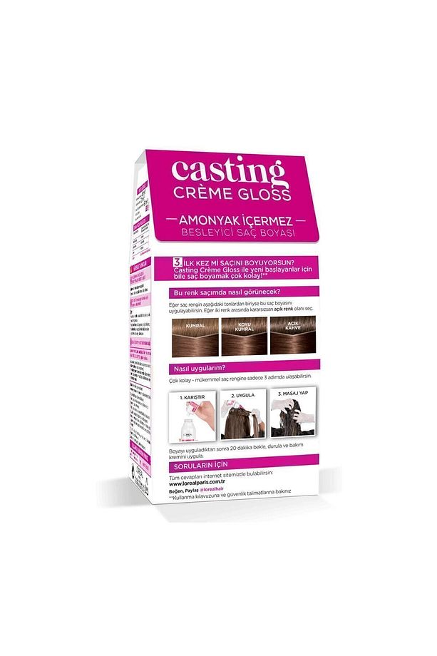 L'Oréal Paris Casting Crème Gloss Saç Boyası - 680 Bronz Kahve - 3