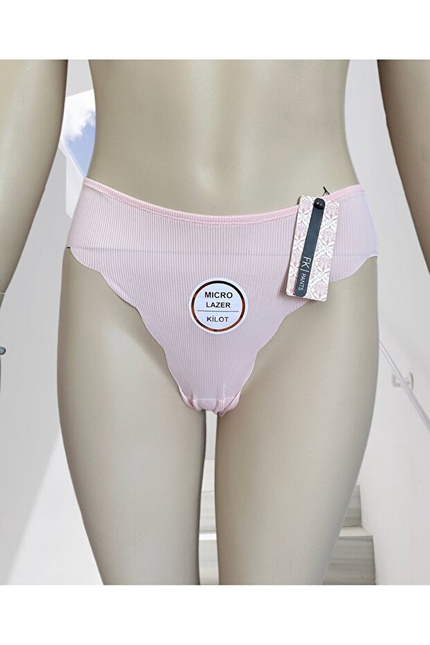 Micro Laser Camisole Corded Fabric Normal Waist Seamless Slip/Panty