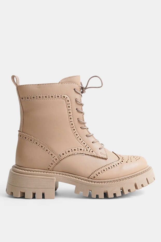 Women's Boots with Lace-Up Side Zipper