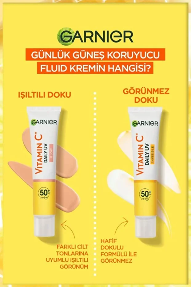 C Vitamini Parlak 2'li Güneş Koruyucu Set Görünmez Doku - 8