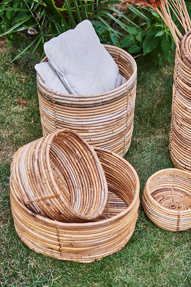 Sepet,bambu Oval Büyük - 3