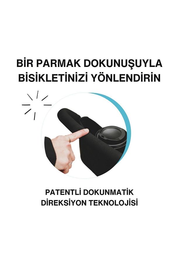 STR3 Plus 5’i 1 Arada Modüler Katlanabilir Bebek Arabası ve Üç Tekerlekli Bebek Bisikleti - Blue - 8