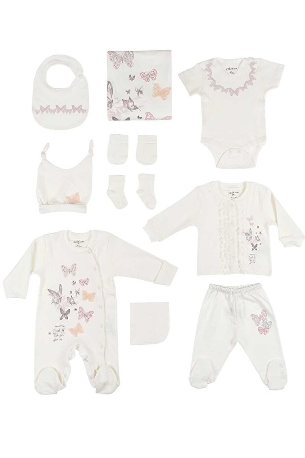 Baby Girl Hospital Release 10 Piece Bodysuit Set 10219