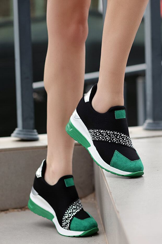TYR 2040 Stone-Studded Strap Casual Shoes