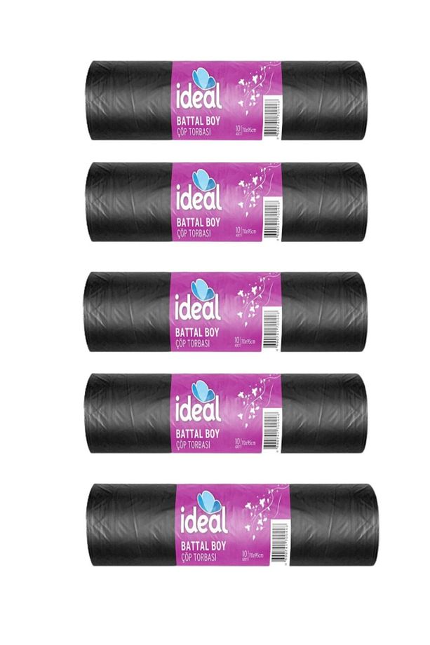 Battal Boy Ideal Çöp Poşeti 10 Lu 5 Paket - 1