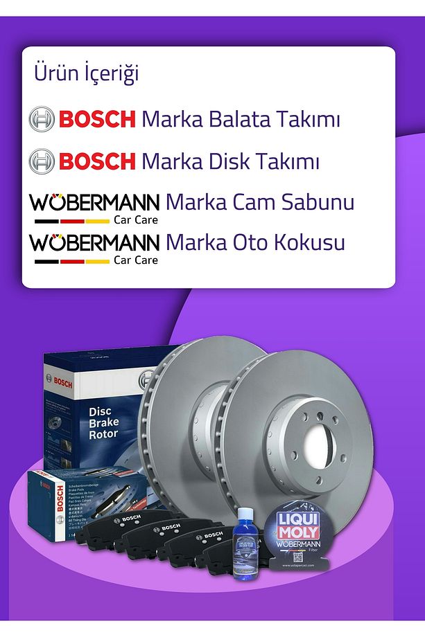 + Bosch Renault Megane 4 IV Ön Fren Diski Ve Ön Balata Seti - 2