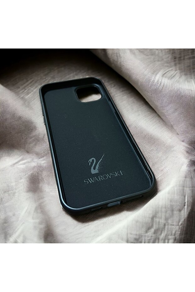 iPhone 15 Plus Silicone Case with Rhinestone - 5