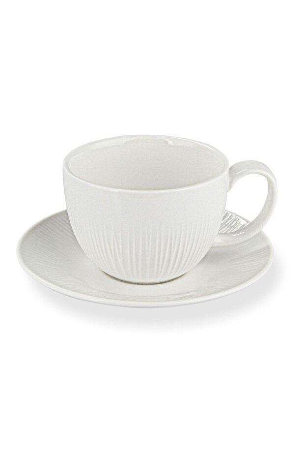2-Piece Mug And Saucer Set White 280ml